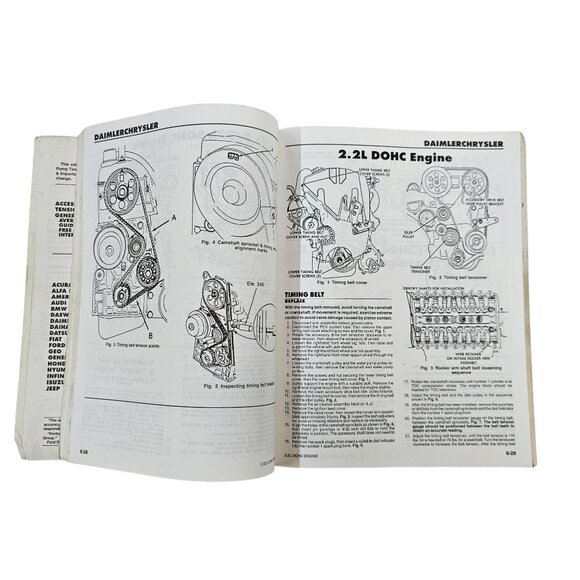 Motor Timing Belt Replacement Guide 1970-99 Domestic Imported Cars Light Trucks - Picture 8 of 14